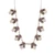 Collar de enlace de piedra múltiple - Collar De Enlace De Piedra Múltiple Con Temas De Primavera De 11 Quilates