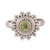 Peridot cocktail ring, 'Lucky Spring' - Polished Sun-Themed Natural Peridot Cocktail Ring from India