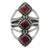 Garnet multi-stone cocktail ring, 'Vibrant Allure' - Garnet Sterling Silver Multi-Stone Cocktail Ring from India