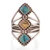 Garnet multi-stone cocktail ring, 'Vibrant Allure' - Garnet Sterling Silver Multi-Stone Cocktail Ring from India