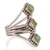 Garnet multi-stone cocktail ring, 'Vibrant Allure' - Garnet Sterling Silver Multi-Stone Cocktail Ring from India