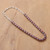 Garnet link necklace, 'Jewels for Passion' - 48-Carat Natural Garnet Link Necklace in a Polished Finish