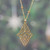 Brass pendant necklace, 'Magnificent Openwork' - Brass Pendant Necklace with Jali Openwork Details from India