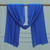 Wool and silk blend shawl, 'Royal Luxury' - Blue Wool Silk Blend Shawl with Golden-Hued Crystal Beads