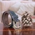 Men's leather belt, 'Navy Gallant' - Classic-Patterned Handmade Navy Blue Leather Belt for Men