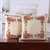 Cotton cushion covers, 'Floral Symphony' (pair) - Pair of Embroidered Cotton Cushion Covers with Floral Theme