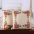 Cotton cushion covers, 'Floral Symphony' (pair) - Pair of Embroidered Cotton Cushion Covers with Floral Theme