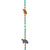 Ceramic and wood beaded wall accent, 'Mystical Turtles' - Turtle-Themed Handmade Ceramic and Wood Beaded Wall Accent