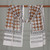 Cotton shawl, 'Earthy Elegance' - Leaf Floral and Square-Themed Block-Printed Cotton Shawl