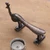 Brass door handle, 'Royal Entrance' - Peacock-Themed Copper-Plated Brass Door Handle from India (image 2j) thumbail