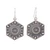 Sterling silver jewelry set, 'Classic Heritage' - Hexagonal-Shaped Silver Earrings and Ring Jewelry Set