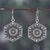Sterling silver jewelry set, 'Classic Heritage' - Hexagonal-Shaped Silver Earrings and Ring Jewelry Set
