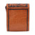 Leather sling bag, 'Timeless Elegance in Tan' - Tan Leather Sling Bag with Embossed Floral Paisley Designs