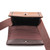 Leather sling bag, 'Timeless Elegance in Tan' - Tan Leather Sling Bag with Embossed Floral Paisley Designs