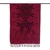 Reversible wool shawl, 'Crimson Elegance' - Reversible Wool Shawl in Red with Floral Leaf Paisley Motifs