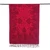 Reversible wool shawl, 'Crimson Elegance' - Reversible Wool Shawl in Red with Floral Leaf Paisley Motifs