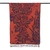 Reversible wool shawl, 'Botanical Elegance' - Floral Leaf-Themed Reversible Wool Shawl in Orange and Blue
