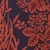 Reversible wool shawl, 'Botanical Elegance' - Floral Leaf-Themed Reversible Wool Shawl in Orange and Blue