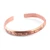 Copper cuff bracelet, 'Sacred Script' - Copper Cuff Bracelet with Devanagari Script Motif from India