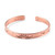 Copper cuff bracelet, 'Sunset Flight' - Sunset-Themed Bohemian Engraved Copper Cuff Bracelet