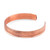 Copper cuff bracelet, 'Echoes of Earth' - Artisan-Made Hammered Copper Cuff Bracelet Crafted in India