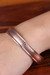Copper cuff bracelet, 'Echoes of Earth' - Artisan-Made Hammered Copper Cuff Bracelet Crafted in India