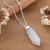 Rainbow moonstone pendant necklace, 'Ethereal Energy' - Artisan-Made Natural Rainbow Moonstone Pendant Necklace (image 2) thumbail