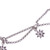 Sterling silver charm anklet, 'Sublime Night Sky' - Sterling Silver Strand Anklet with Star-Shaped Charms