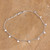 Sterling silver charm anklet, 'Shimmering Discs' - Sterling Silver Anklet with Disc Charms from India