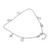 Sterling silver charm anklet, 'Stellar Dreamcatcher' - Sterling Silver Anklet with Openwork and Solid Star Charms