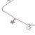 Sterling silver charm anklet, 'Stellar Dreamcatcher' - Sterling Silver Anklet with Openwork and Solid Star Charms