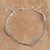 Sterling silver strand bracelet, 'Minimalist Orbs' - Minimalist Silver Double-Strand Bracelet with Orb Accents