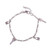 Sterling silver charm bracelet, 'Lock & Key' - Whimsical 925 Sterling Silver Key and Lock Charm Bracelet