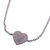 Sterling silver pendant bracelet, 'Shine of Love' - Sterling Silver and Cubic Zirconia Heart Pendant Bracelet
