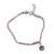 Pulsera de plata de ley con dijes - Brazalete de encanto de circonio cúbico con temática de Nazar en India hecha en India