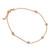 Gold-polished station anklet, 'Triumphant Sparkle' - Gold-Polished Station Anklet with Faceted Cubic Zirconia