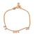 Gold-polished charm bracelet, 'Days of Glory' - Gold-Polished Sterling Silver and Cubic Zirconia Bracelet