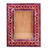 Glass photo frame, 'Amethyst Jazz' (4x6) - Diamond-Patterned 4x6 Mosaic Glass Photo Frame in Amethyst thumbail