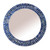 Glass mosaic wall mirror, 'Midnight Reflections' - Blue and Silver Round Handcrafted Glass Mosaic Wall Mirror thumbail