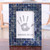 Glass mosaic photo frame, 'Midnight Memorabilia' (4x6) - Photo Frame with Glass Mosaic Pattern in Midnight Blue (4x6)