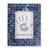 Glass mosaic photo frame, 'Midnight Memorabilia' (4x6) - Photo Frame with Glass Mosaic Pattern in Midnight Blue (4x6)