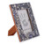 Glass mosaic photo frame, 'Midnight Memorabilia' (4x6) - Photo Frame with Glass Mosaic Pattern in Midnight Blue (4x6)