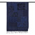 Wool shawl, 'Midnight Patches' - Patchwork Geometric and Paisley-Themed Wool Shawl in Blue
