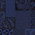 Wool shawl, 'Midnight Patches' - Patchwork Geometric and Paisley-Themed Wool Shawl in Blue