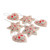Wool felt ornaments, 'Rustic Romance' (set of 6) - 6 Embroidered Heart and Star Wool Felt Christmas Ornaments thumbail
