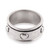 Sterling silver meditation spinner ring, 'Rotating Hearts' - Heart-Themed Sterling Silver Meditation Spinner Ring thumbail