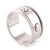 Sterling silver meditation spinner ring, 'Rotating Hearts' - Heart-Themed Sterling Silver Meditation Spinner Ring (image 2b) thumbail