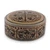 Papier mache and wood decorative box, 'Kashmir Wonder' (small) - Artisan-Made Leaf-Themed Papier Mache Decorative Box (Small)