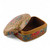 Papier mache decorative box, 'The Prosperous Spring' - Floral Hand-Painted Papier Mache Decorative Box from India