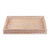 Mango wood tray, 'Lattice Beauty' (large) - Large-Sized Trellis Pattern Mango Wood Tray Carved in India